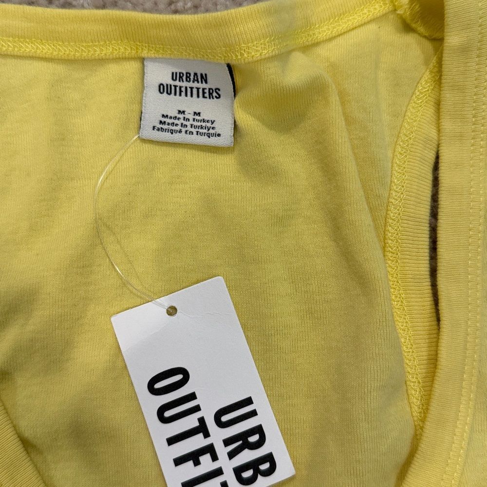 NWT Urban Outfitters Yellow Martini Embroidered Tank - Picture 5 of 5